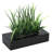 9.05'' Faux Onion Grass Plant in Wood Planter