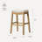 Maven Lane Sophia Wooden Backless Stool with Fabric Upholstery-112251023-112251020