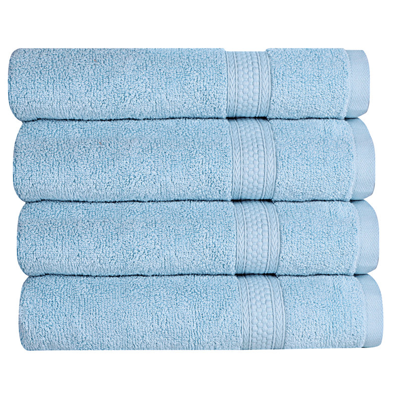 Tolna - Ensemble de serviettes de bain de qualité supérieure ultra-absorbant à séchage rapide, très absorbant, Bleu Chambray