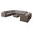 Hepscott Wicker Fully Assembled 8 - Person Seating Group with Sunbrella Cushions-668092286-583301117