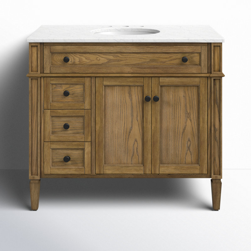 Rivers 40" Single Bathroom Vanity, Dark Brown