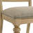 Verta Solid Wood Cross-back Dining Chairs,2pc