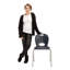 Chaises de classe empilables en plastique avec sièges profilés Structure Series-1418158601-1417962284