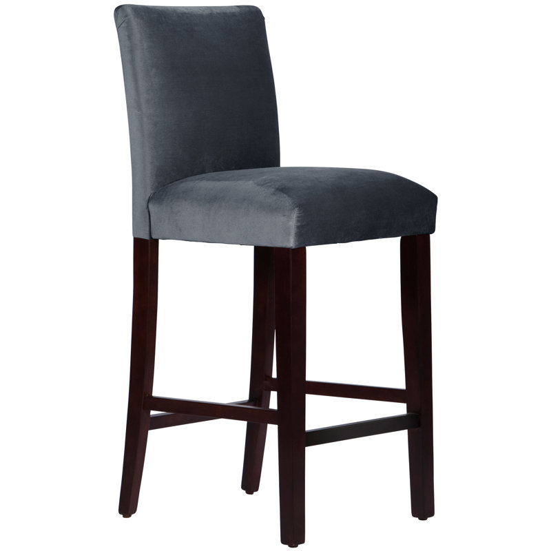 Tabouret de bar et de comptoir Hadrien, Tabouret de bar (siège d'une hauteur de 31 po), Espresso, Indigo Shaana