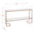 Narrow Console Table, Gold With Mirror-77307162