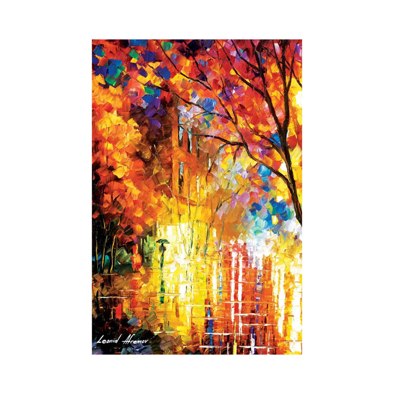 Impression de couleurs par Leonid Afremov - reproduction d'art, H 12 po x l 8 po x P 0,75 po, Toile tendue