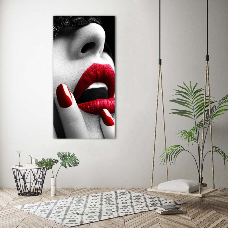Lace Mask - Wrapped Canvas Print