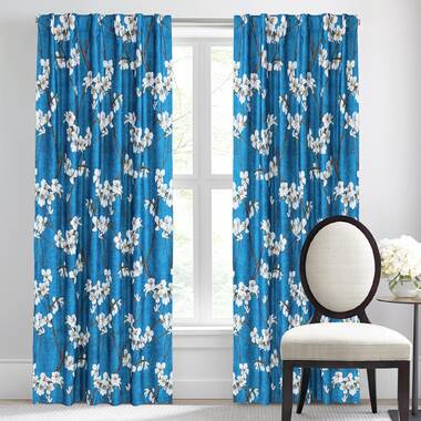 Ambesonne Gothic Kitchen Curtains, Oriental Rose and Flower, 55