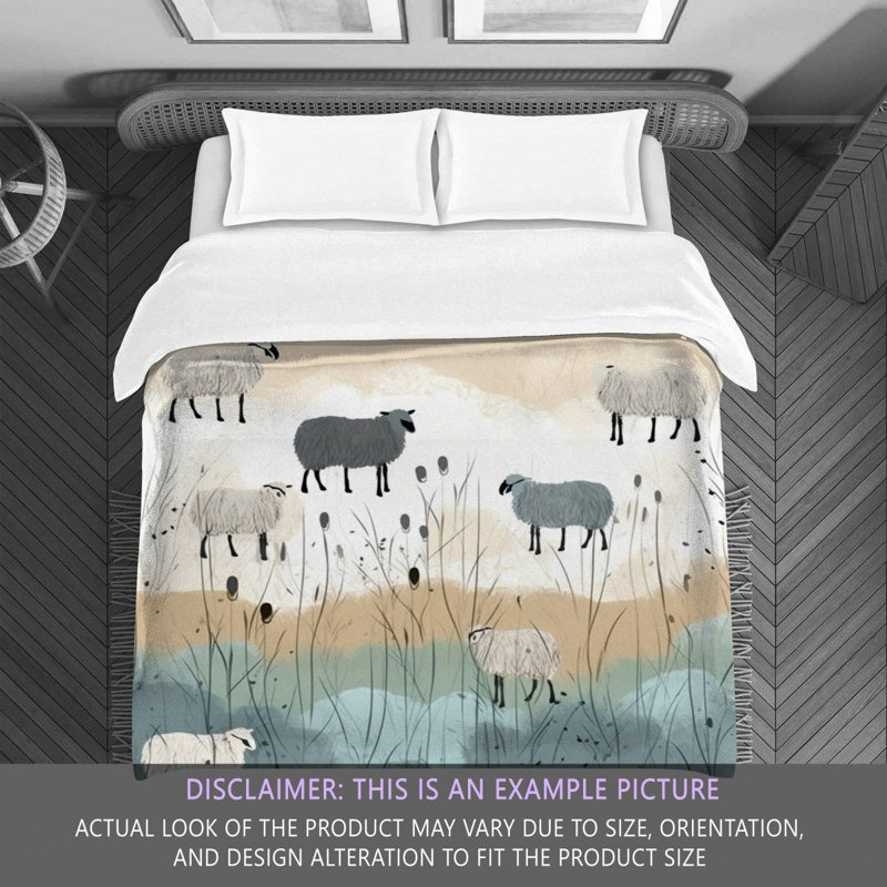 Farm Sheep Comforter, Queen Comforter