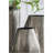 9.5x5.5x12" Aluminum Layered Chisel Oval Vase