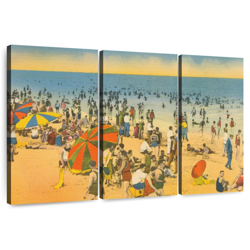 Plage Gillard carte postale, H 20 po x l 33 po