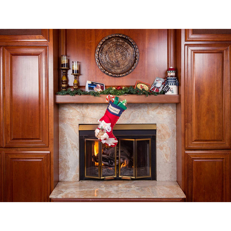 Large chaussette de Noël, Père Noël 3D