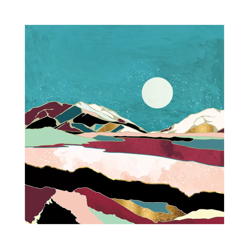 Teal Sky by SpaceFrog Designs - Wrapped Canvas Painting, 30.48 cm H x 30.48 cm W