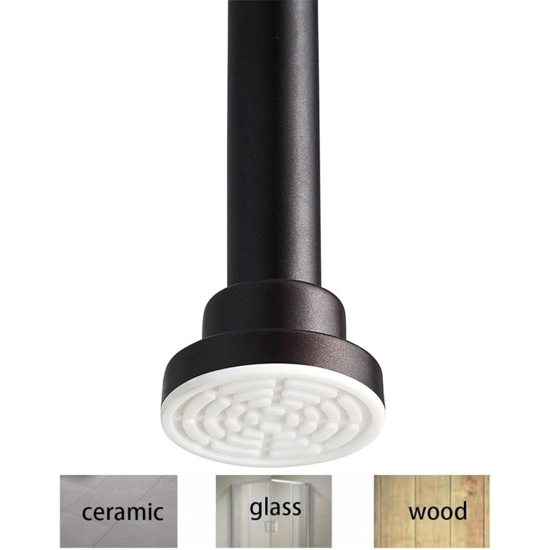 Bronze Adjustable Tension Shower Curtain Rod 42-72 Inches