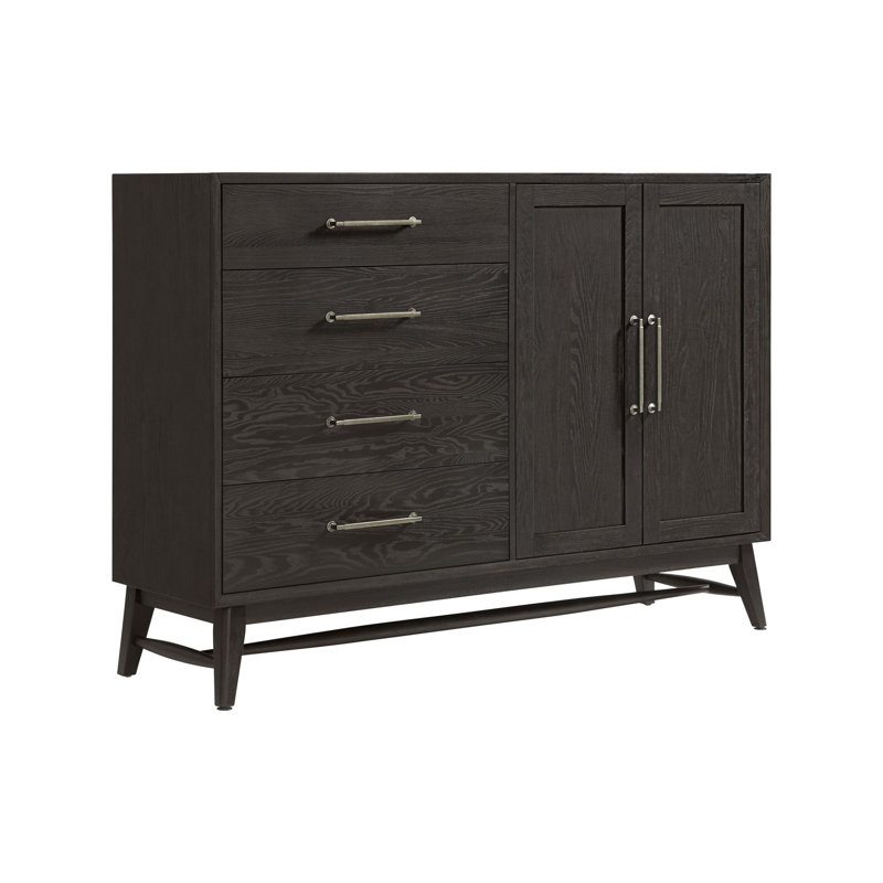 Commode pour homme 4 tiroirs Catriona, Noir