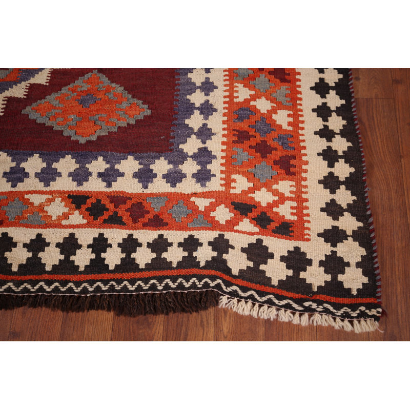 Geometric Wool Kilim   Rug 5x7