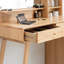 Commode Commode de table 100% chêne massif Dessus de table de bureau Commode de table compacte Accessoires de commode Largeur de rangement 90 cm Tiroir de rangement en bois naturel