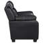 Winchell Black Upholstered Padded Arm Tufted Accent Chair