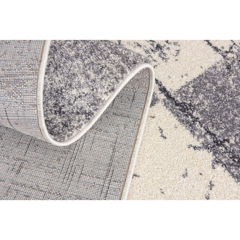 Tapis moderne de la collection Ahjanay, Rond 5 pi