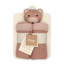 Violet Knitted Teddy Bear Lovie Blanket