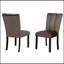 Chaises de salle à manger en velours cèdre brun (ensemble de 2), sièges luxueux et confortables pour des salles à manger élégantes