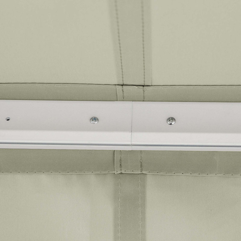 Outsunny 8' x 7' Patio Retractable Awning, Manual Exterior Sun Shade Deck Window Cover, 7" H x 98.5" W x 78.75" D, Gray
