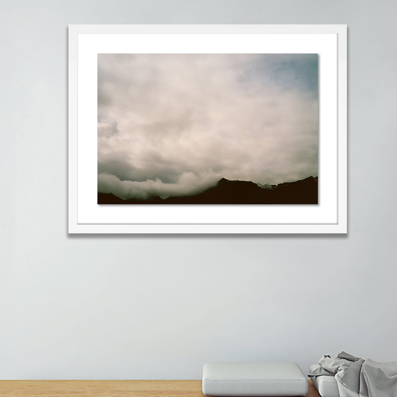 Clouds 5 Print by Riley Ryan, White, 30" H x 40" W x 2.5" D