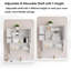 Armoire murale de salle de bain avec porte-serviettes-1845666749