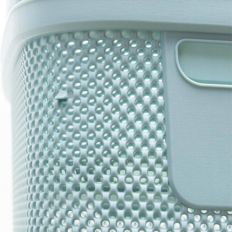 Laundry Basket with Side Handles & Air-Permeable, Blue