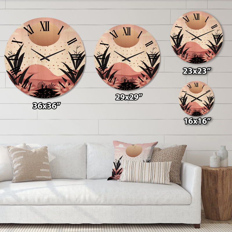 Horloge murale abstraite Serene, Très grand