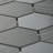 Midnight Absolute Black 3" x 3" Hexagon Porcelain Mosaic Floor & Wall Tile