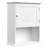 Lavish Home Wall-Mounted Storage Cabinet, White