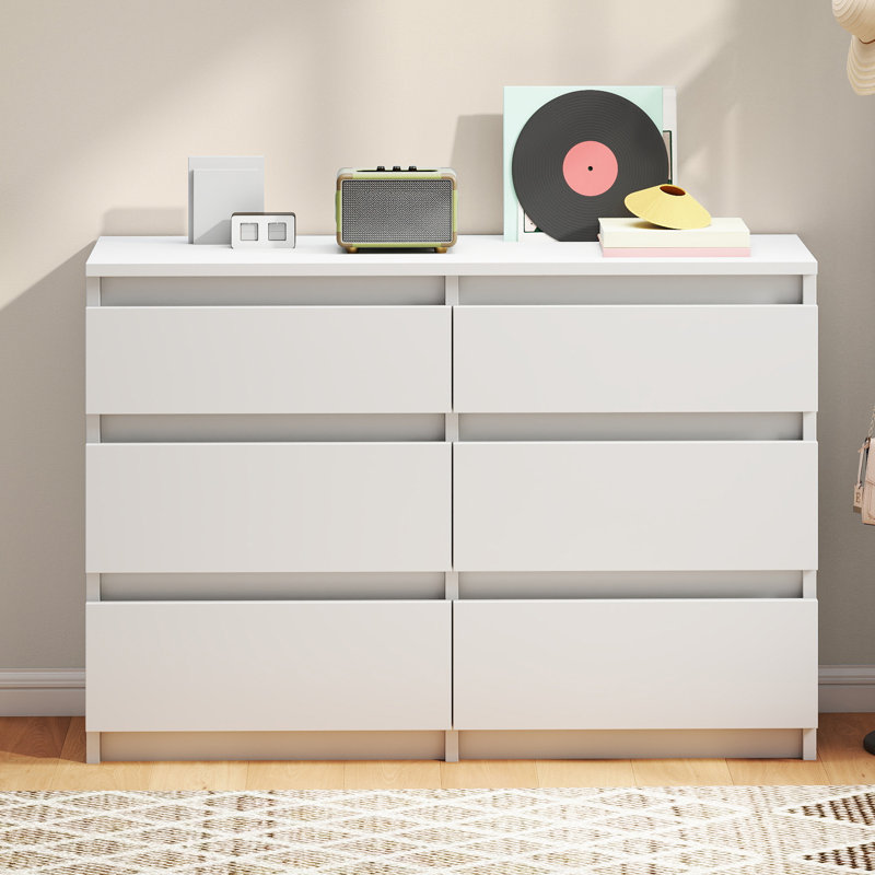 6-Drawer Chest of Drawers, White