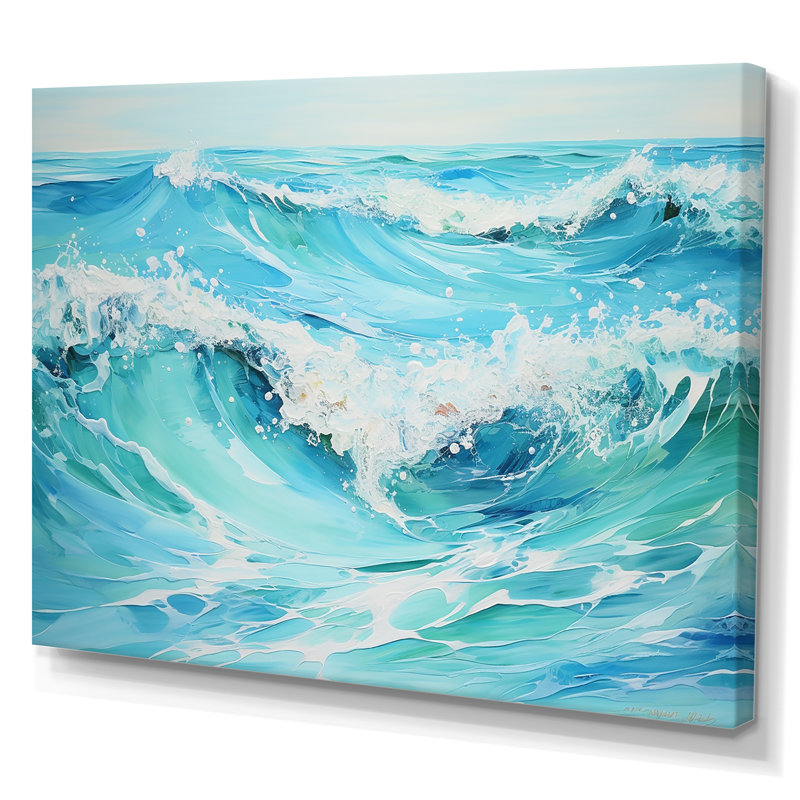 Ocean Charm II, impression sur toile, Toile tendue, H 16 po x l 32 po x P 1 po