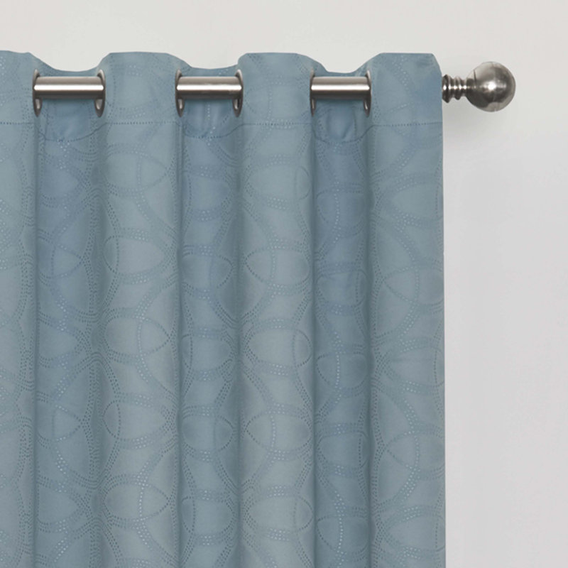 Blackout Curtain Single Panel, Spa, 108" L