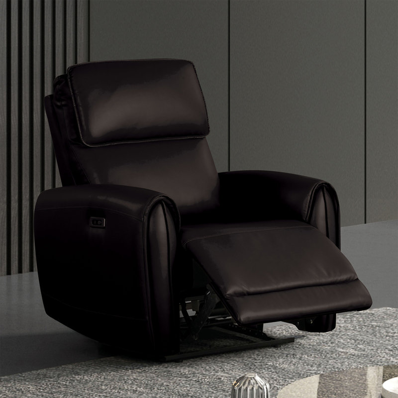 Fauteuil inclinable électrique de style contemporain, Noir