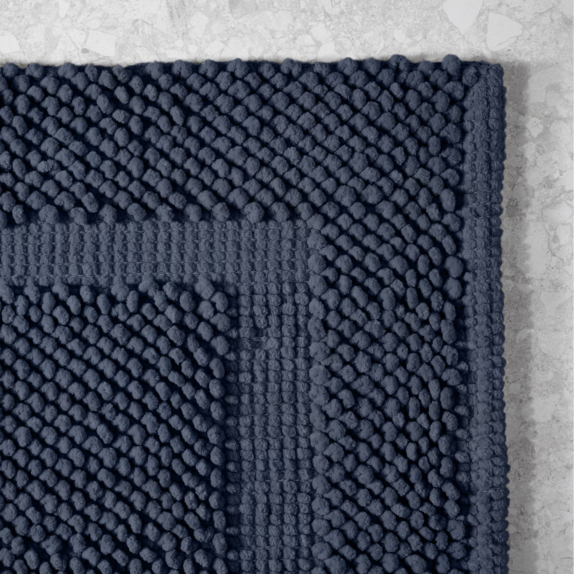 Payten Classic Cotton Bath Mat, Set of 2 - 17" W x 24"L / 20"W x 32"L, Pale Blue