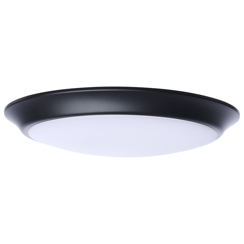 10 Inch LED Disk Light 27K/3K/35K/4K/5K CCT Selectable Black Finish, Black
