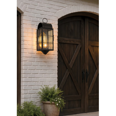 - Applique murale 1 lumière - 20 po Beckley - Noir mat - Laiton massif - Applique murale