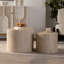 Ensemble de 2 tables basses rondes en bois Nesting