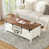 Plateau brun / structure blanche est en rupture de stock