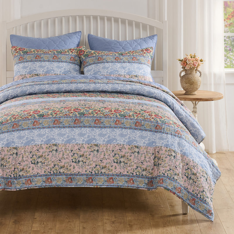 Ensemble de courtepointe Kressida, Courtepointe pour lit simple + 1 taie décorative 