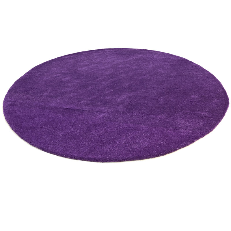 Round Enedina Solid Colour Area Rug, Round 120cm