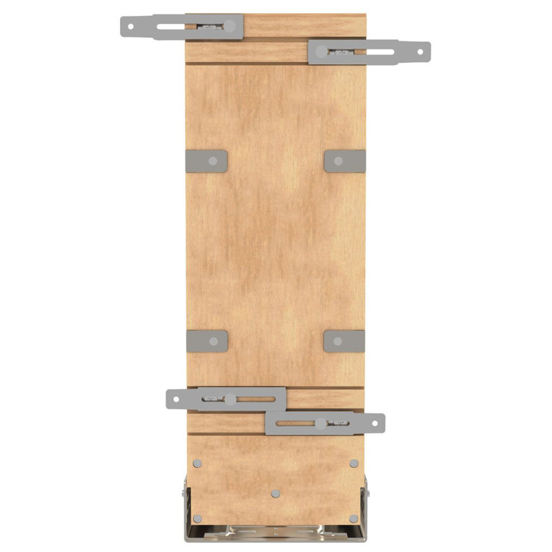 5-Inch Wooden and Metal Pull-Out Tray Organizer with Soft-Close