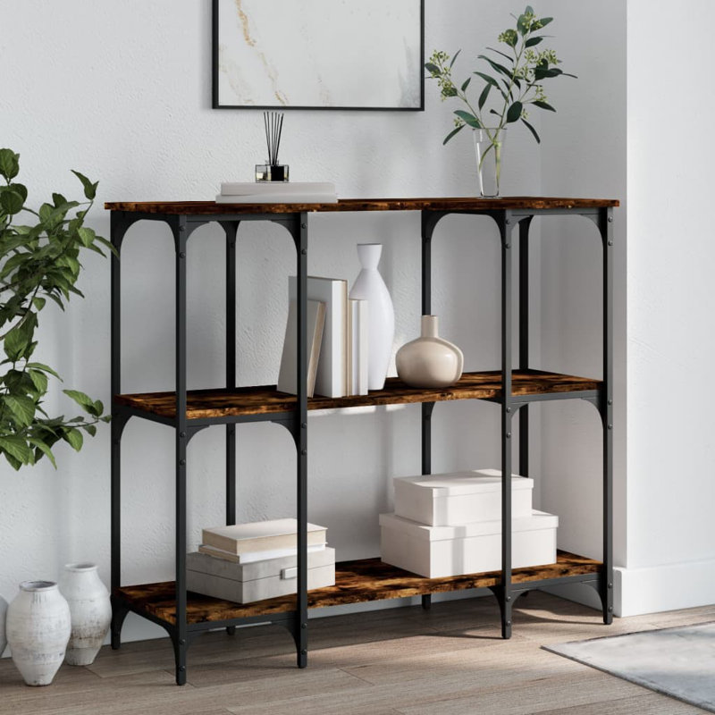 102cm Console Table, Smoked Oak