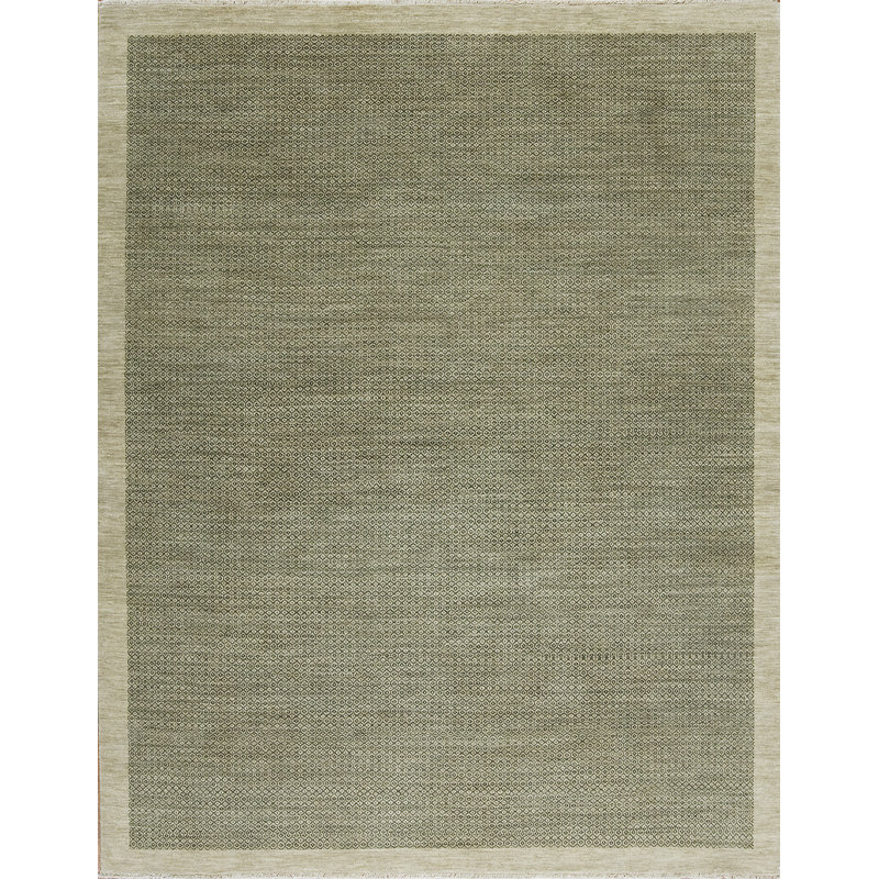 Textures Hand Knotted Wool Area Rug, Rectangle 8' x 10'