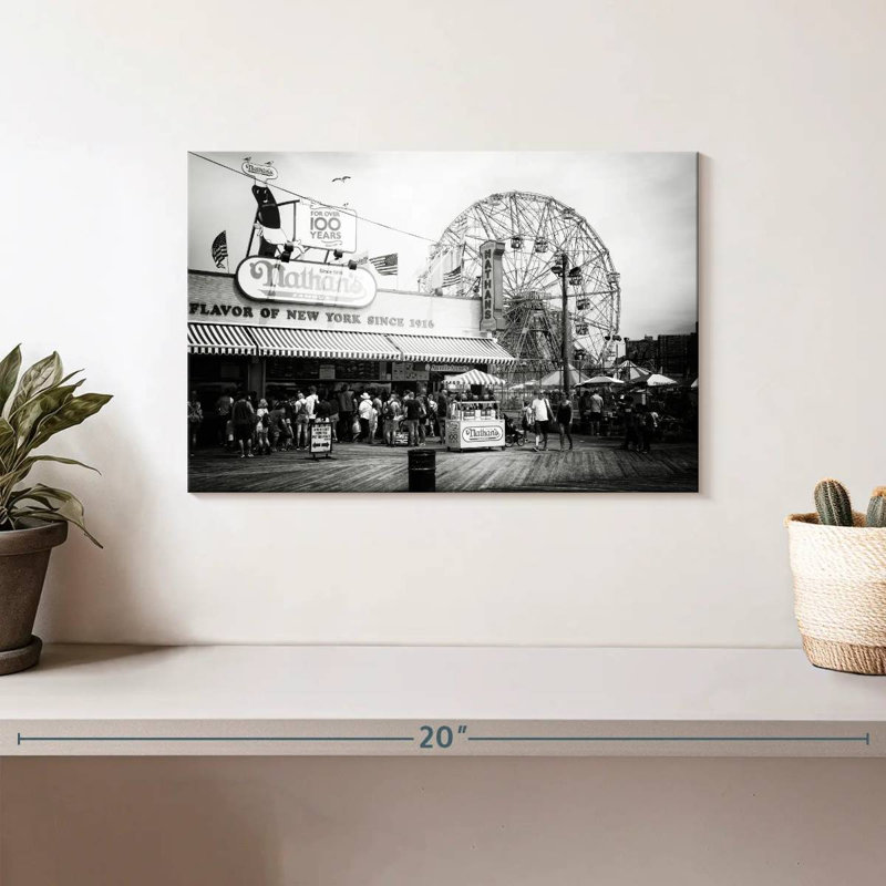 Sironey Boardwalk, Coney Island, H 8 po x l 12 po