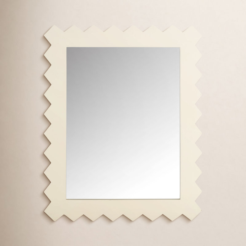 Miroir décoratif Nell, Blanc