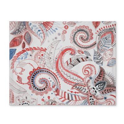 Paisley Pattern Blue Bedroom Placemat - Polyester Home Decor