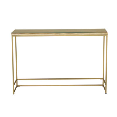 Caledian 116cm Glass Top Console Table